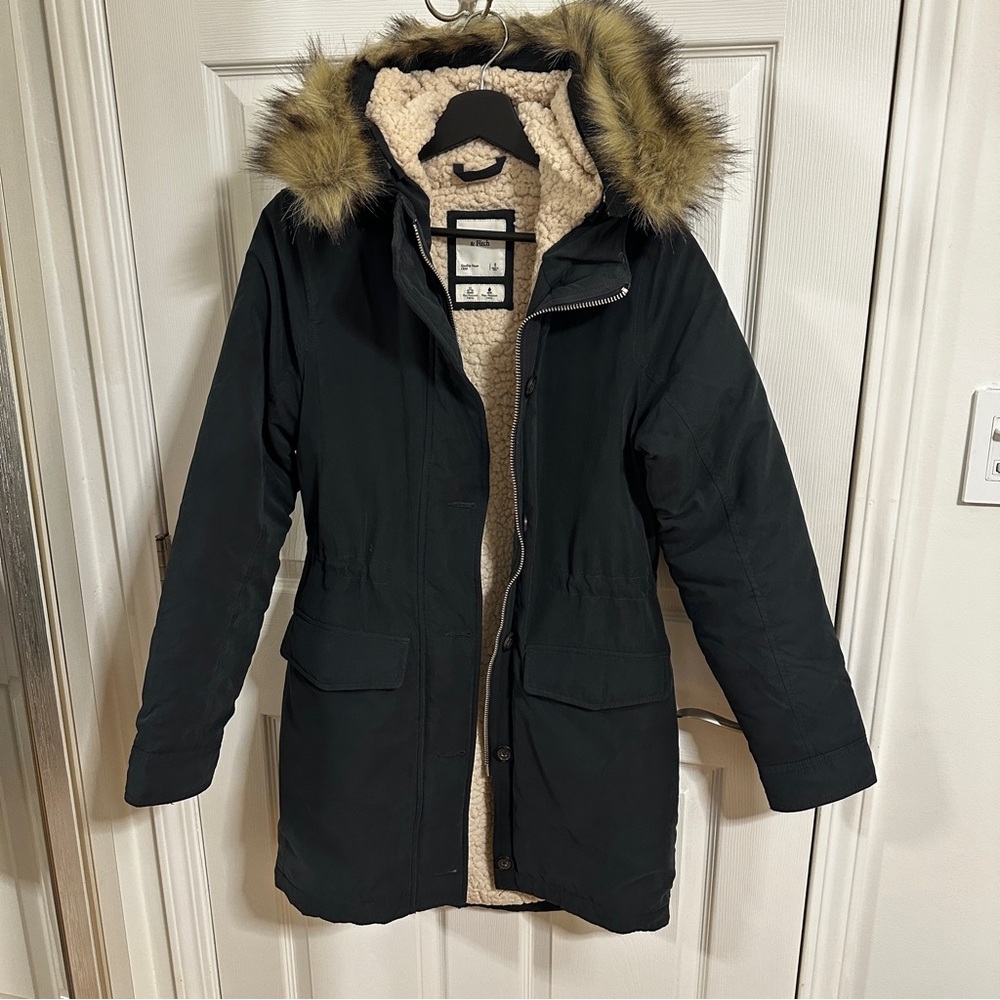 Abercrombie parka sz S black